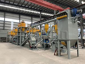 500kg/hour lithium-ion battery recycling plant sold to India